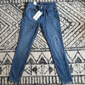 Calvin Klein Mid Rise Skinny Blue Jeans